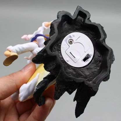 14cm One Piece Anime Figure Moon Fairy Nika Monkey D Luffy Gear 5 With Moon Light Action Figure Statue Model Collection Toys