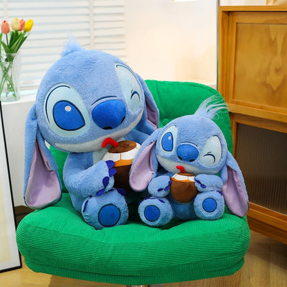 Disney 30-70cm Lilo&Stitch Cute Cartoon Dolls Toys Anime Soft Stuffed Dolls Pillow Appease Toys Birthday Decoration Toys Girls