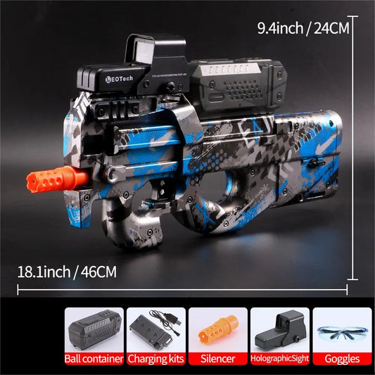 Yuizukeot P90 Electric Gel Gun Plastic Toy Rifle