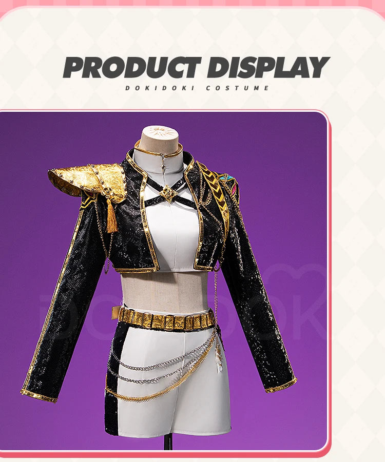 【Last Batch】IN STOCK Zoeyy Miraa Rumii Cosplay Costume【XS-3XL】DokiDoki-N Golden Costume Zoeyy Miraa Rumii Cosplay Plus Size