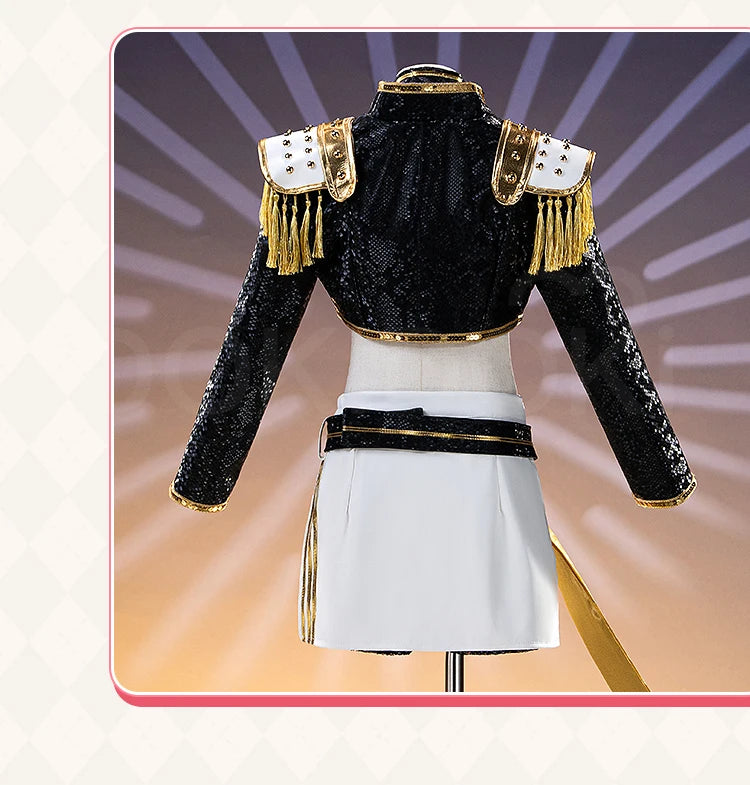 【Last Batch】IN STOCK Miraa Rumii Cosplay Costume【110-150】DokiDoki-N Halloween Family Girls Black Golden Suit Plus Size