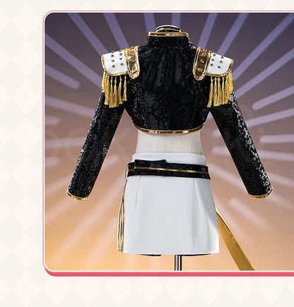 【Last Batch】IN STOCK Miraa Rumii Cosplay Costume【110-150】DokiDoki-N Halloween Family Girls Black Golden Suit Plus Size