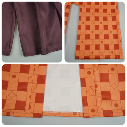 Kanroji Mitsuri Cosplay Costume Women Polyester Kimono Dress
