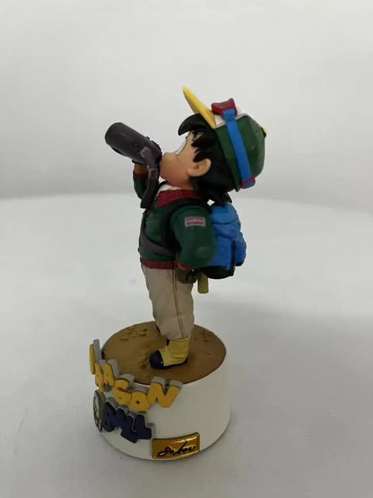 10cm Dragon Ball Cartoon Character Drinking Water Little Goku PVC Action Figure Model Statue Collection Decoration Toys Gift