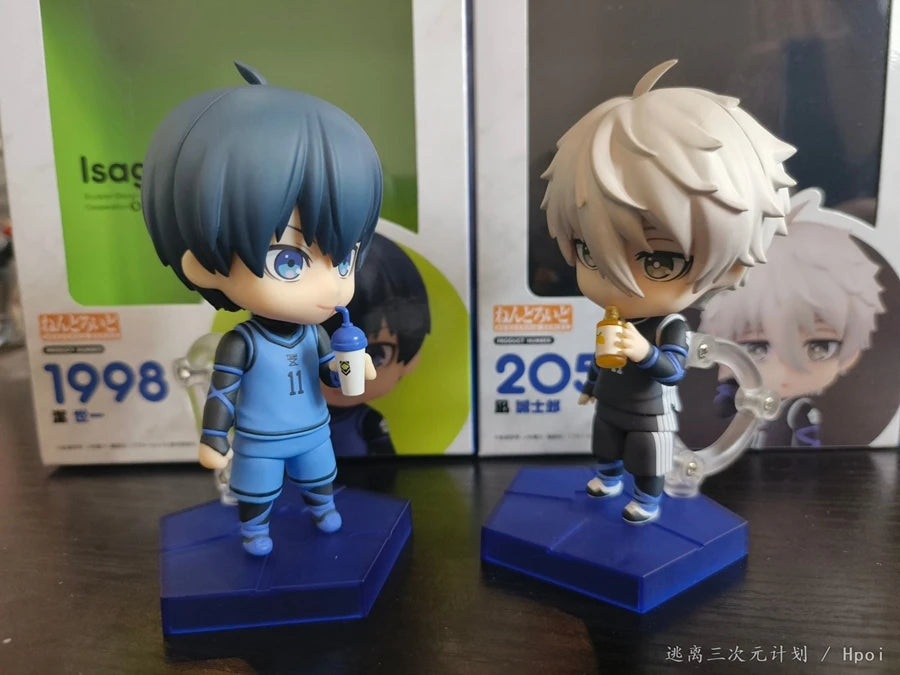 10cm #1998 Yisagi Yoichi Anime Figure Anime Blue Lock #2056 Seishiro Nagi Action Figure PVC Collection Model Toys for Kids Gifts