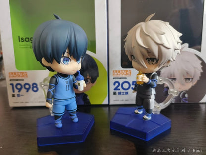 10cm #1998 Yisagi Yoichi Anime Figure Anime Blue Lock #2056 Seishiro Nagi Action Figure PVC Collection Model Toys for Kids Gifts