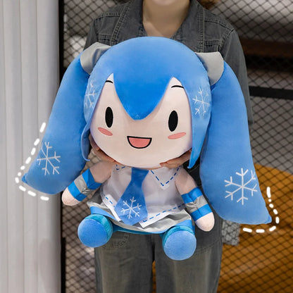 Lovely Hatsune Miku Fufu Plush Toys Preciality Classic Deep Sea Collection SEGA Hatsune Miku Stuffed Doll  Kids Xmas Gifts