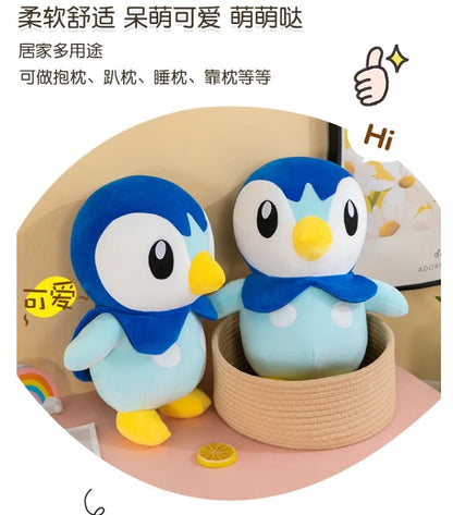 Pokemon Kawaii Piplup Plush Toys Cute Cartoon Stuffed Soft Toys Anime Penguin Plushie Big Doll Throw Pillow Kids Birthday Gift
