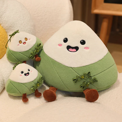Dragon Boat Festival Plush Toy Kawaii Rice Dumpling Pillow Cushion Cute Chinese Knotting Decor Green Bag Pendant