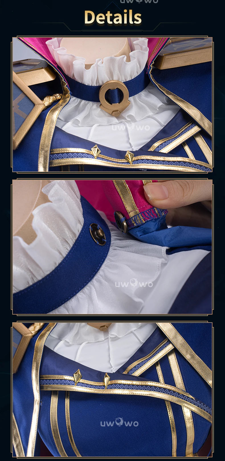 LAST BATCH UWOWO Caitlyn Cosplay Game LOL Caitlyn Arcane Commander Cosplay Costume With Cloak Hat Prop Halloween Costume