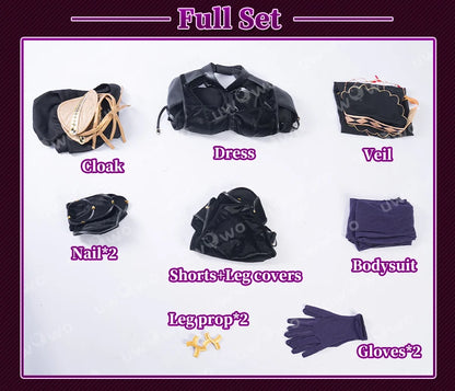 UWOWO Scathach Cosplay Game Fatee/Grandd Order Scathach Stage 3 Cosplay Costume Halloween Costume