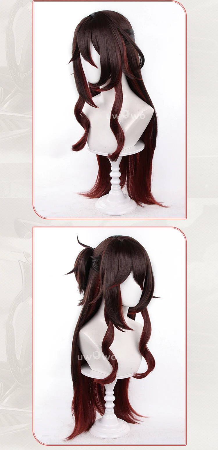 UWOWO Tingyun Wig Game Honkai Star Rail Nihility Fugue SP Tingyun Cosplay Wig Long Brown Hair
