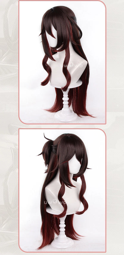 UWOWO Tingyun Wig Game Honkai Star Rail Nihility Fugue SP Tingyun Cosplay Wig Long Brown Hair