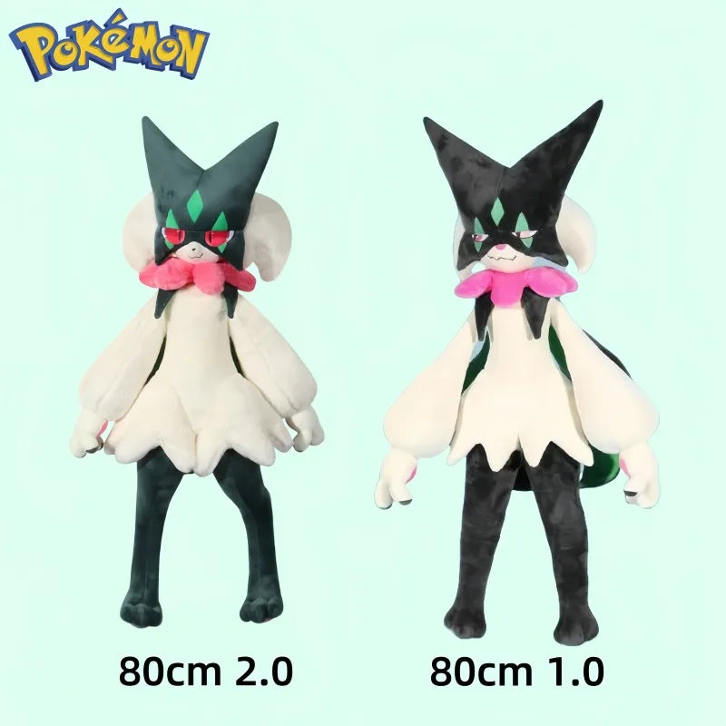 80cm Meowscarada 2.0 Big Size Pokemon Anime Plush Stuffed Doll Kawaii Room Decoration Plushies Pillow Ornaments Holiday Gifts