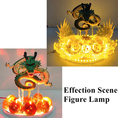 Anime Dragon Ball Z Shenlong Action Figure DIY Effection Scene LED Lamp Toys PVC Model Collection Super Saiyan Figura Doll