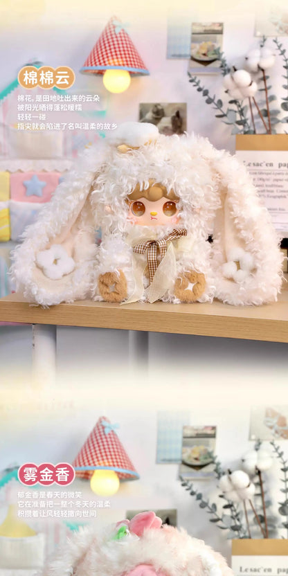 Yooki 400% Bunny'S Florall Fragments Series Vinyl Blind Box Doll Accompany Soft Plush Doll Mystery Box Desktop Ornament Toy Gift