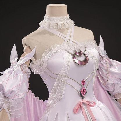 Genshin Impact Columbina Cosplay Costume Wig Dress FES 2026 Skin The Damselette Eleven Fatui Harbingers Halloween for Women Girl