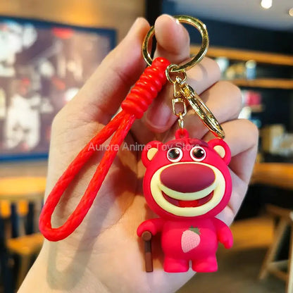 New Kawaii Anime Disney Keychain Toy Story Personalized Variety of Cartoon Doll Keyring Key Chain Car Pendant Kids Toys Gifts