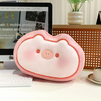 ZU 38cm Sweet Buns Donut Soft Toy Stuffed Cream Doughnut Plush Pillow Simulation Food Sofa Chair Cushion Kids Girl Gift