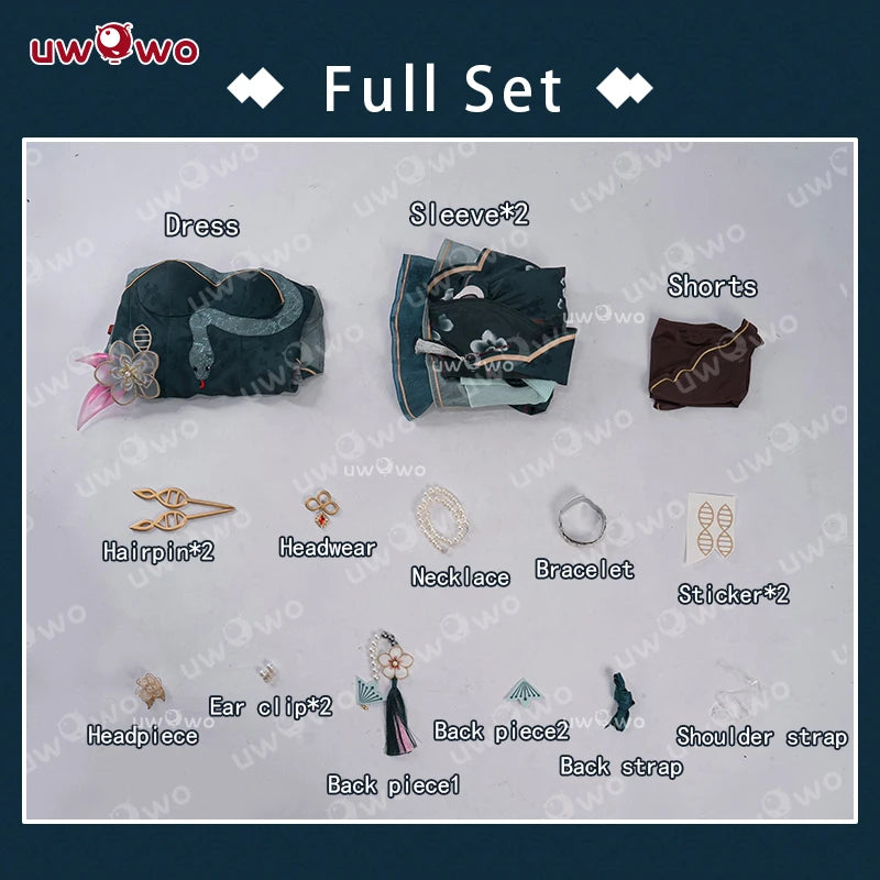 PRE SALE UWOWO Ruan Mei Cosplay Honkai Star Rail Fanart Ruan Mei Ruanmei Qipao Ver. Cosplay Costume Halloween Costume