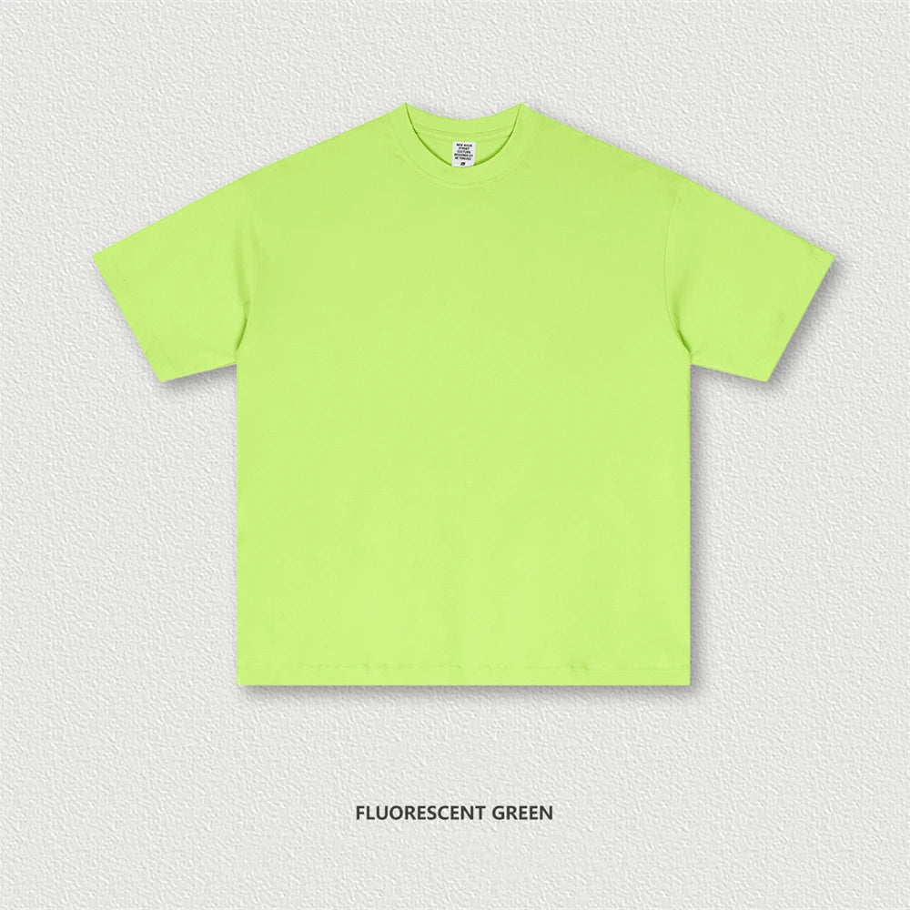 ZODF 2025 Summer Men 180gsm Solid T-Shirts Women Unisex Loose Basic Breathable Cotton T Shirt Brand Tees HY0971