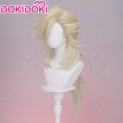 Doumaa Cosplay Wig Anime DokiDoki Men Golden 100cm Long Hair Doumaa Cosplay Heat Resistant Wig Free Cap