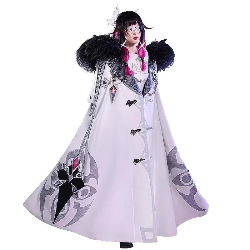 IN STOCK Columbina Cosplay Game Genshin Impact Fatui Harbinger Cosplay Costume DokiDoki-SR Cloak Women Cosplay Christmas