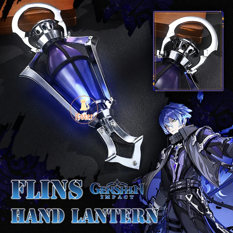 Genshin Impact Kyryll Chudomirovich Flins Cosplay Lamp Prop Luminous Carnival Accessory Halloween Party for Women Men Role Play