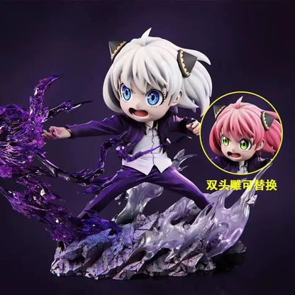Hot Anime Spy Family Anya Forger Cos Mermaid Ania Hatake Kakashi Figures Cartoon Model Doll Desktop Decoration Statue Kids Toy