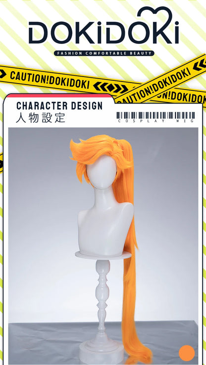 Alice Auriana Wig Anime LoliRock Cosplay Wig DokiDoki Women Pink Orange Long 100cm Curly Alice Cosplay Hair Free Wig Cap