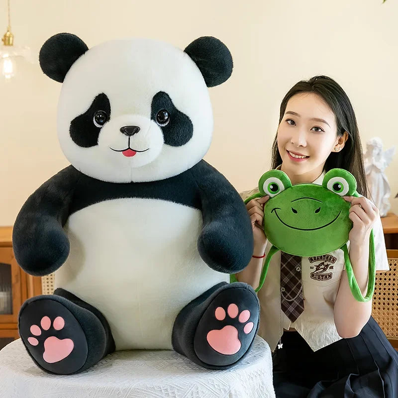 30-60cm Chinese Panda Plush Toy Chest Listing Super Full Soft Chinese National Treasure Animal Doll Children's Birthday Gift