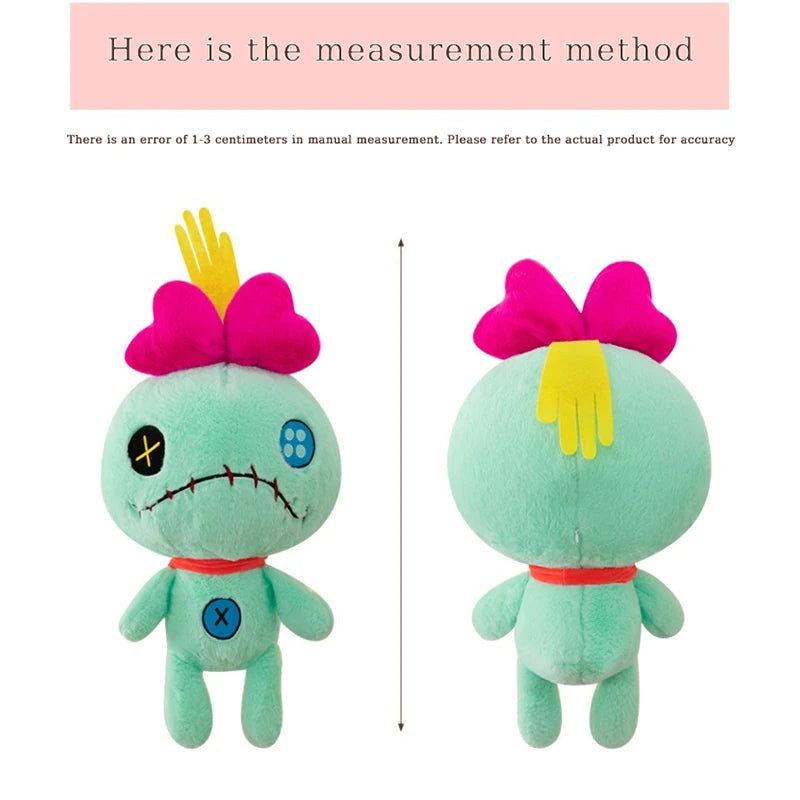 Disney Lilo & Stitch Scrump Plush Toys Anime Plushie Stich Dolls Kawaii Cartoon Pink Pillow Soft Stuffed Gift Children Christmas