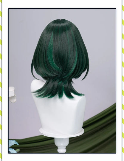 IN STOCK Ineffa Nefer Jahoda Flins Wig Game Genshin Impact DokiDoki Men Gradient Deying Hair Flins Cosplay Free Cap Halloween