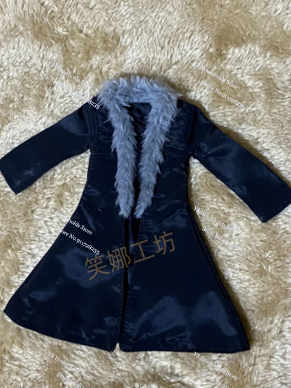 1/12 Anime One Piece Roronoa Zoro Man Soldier Mini Hemline Long Black Green Windbreaker Coat Toys Accessory For 6" Shf Figure