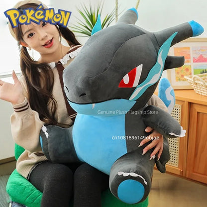 80cm Super Big Size Pokemon Charizard Anime Plush Stuffed Doll Room Decoration Plushies Children's Pillow Kawaii Ornaments Gifts