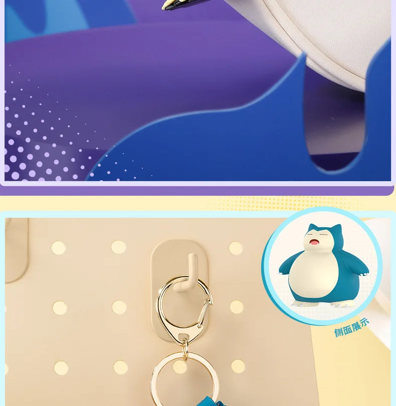 Genuine Pokemon Morpeko Keychain Gengar Meowth Cubone Jigglypuff Mimikyu Anime Action Figure Toy Keyring Fragrance Pendant Gift