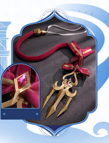 IN STOCK Escoffier Cosplay Costume Game Genshin Impact DokiDoki-SR Women Fontaine Costume Escoffier Cosplay Tail Wig