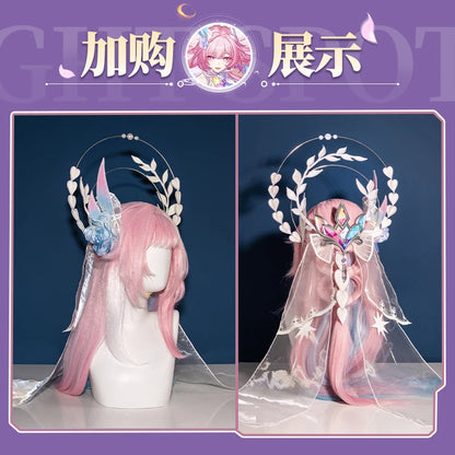 Honkai Star Rail Cyrene Cosplay Costume Wig Dress Headwear New Skin Outfit Elysia Amphoreus Halloween Party Women Girls Props