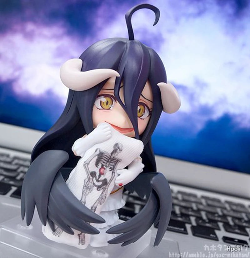 10cm #642 Albedo Anime Figure OverLord #631 Ainz Ooal Gown Action Figure Sexy Girl Figurine PVC Collection Model Doll Toys