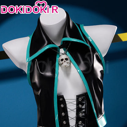 Mikuu Shiiee Cosplay Costume DokiDoki-R Mikku Women Sexy Black Dress Mikuu Shiiee Cosplay Halloween Costume