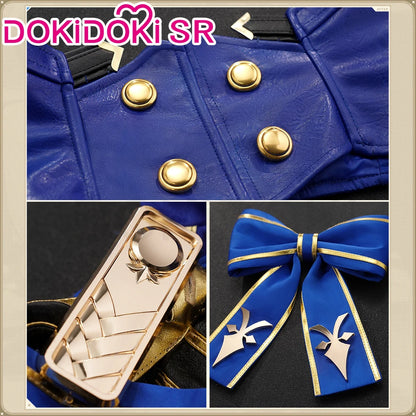 Saber Cosplay Costume Honkai: Star Rail x Fate DokiDoki-SR HSR Women Costume Dress Saber Cosplay Wig