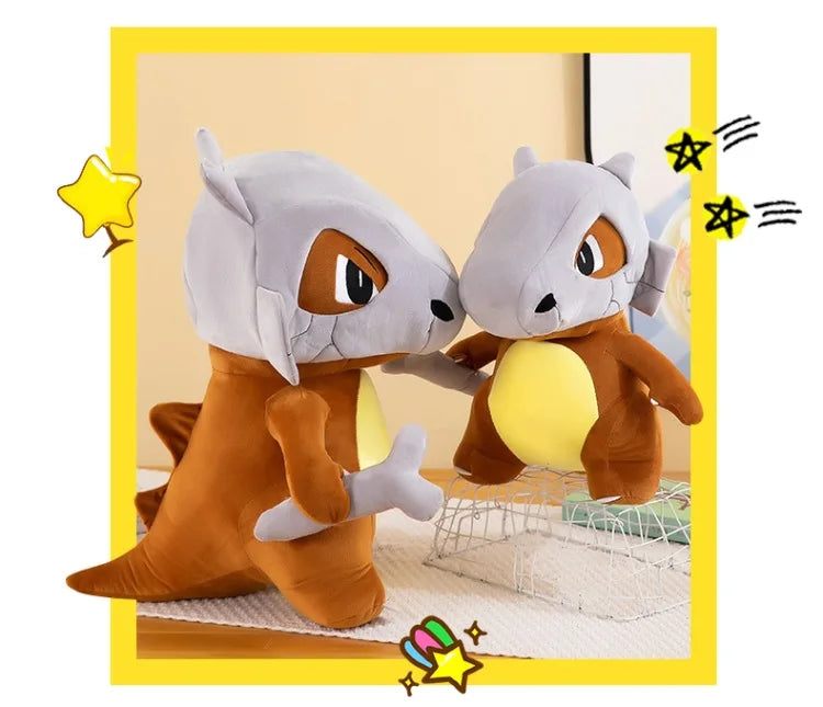 80cm Super Big Size Pokemon Cubone Anime Plush Stuffed Doll Plush Animal Comfortable Soft Doll Children Birthday Gift Anime Toy