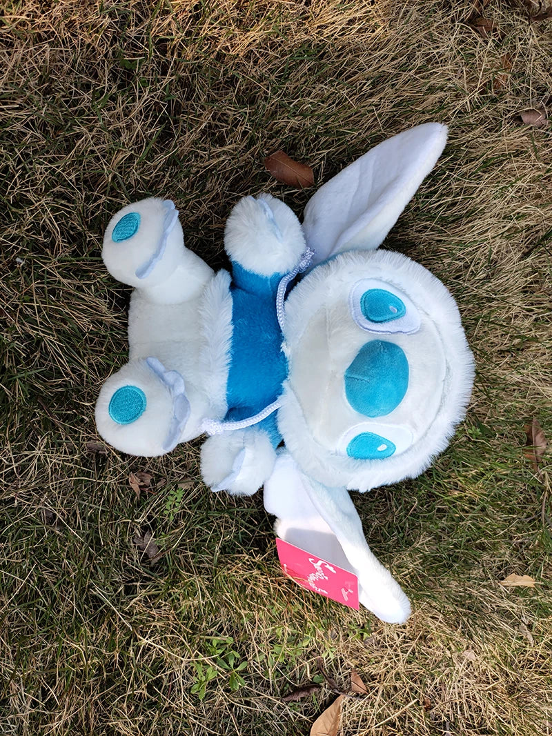 Disney 20cm Lilo and Stitch Plush Toys Kawaii Strawberry Winter Pearls Cosplay Anime Plushie Stich Dolls Soft Stuffed Gift Child