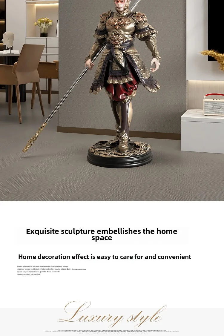 93cm Anime Monkey Figure SonGoku Garage Kit Resin Material Figurine Action Figures Model Children Toy Gift Collectible Figurines