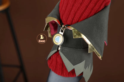 Genshin Impact Jahoda Cosplay Costume Wig Uniform Cloak Hat Glasses Headwear Outfit Halloween Party for Women Girls Props iCoser