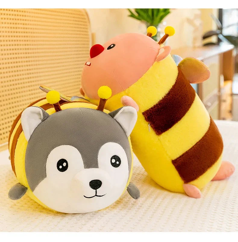75CM Cute Soft Kawaii Honey Husky  Plush Toys Dog Stuffed Animals Long Pillow Doll for Kids Girlfriend Birthday Gift Home Decor