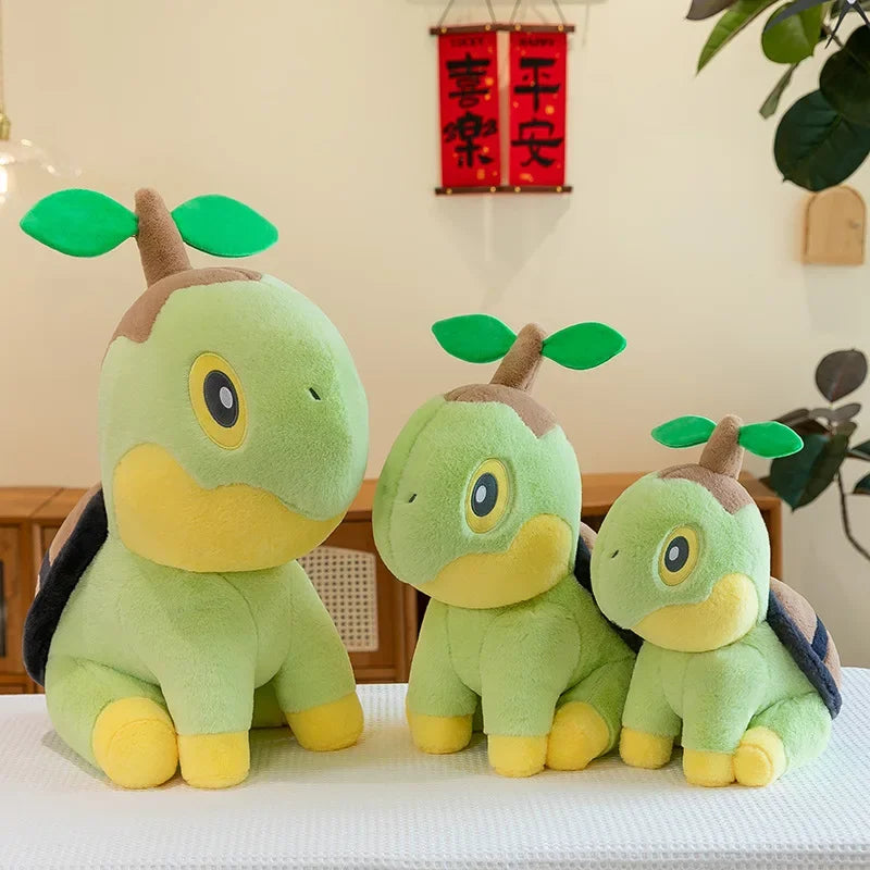 35/80cm Large Turtwig  Pokemon Plush Toys Anime Doll Cute Pillow Cartoon Giant Pokémon Plushie Stuffed Gift for Kids Christmas