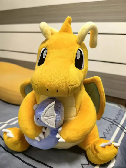 Pokemon Pikachu Plush A Late Bloomer Dragonite Doll Tyranitar Larvitar Toy Pupitar Dratini  Dragonair Soft Gift For Children