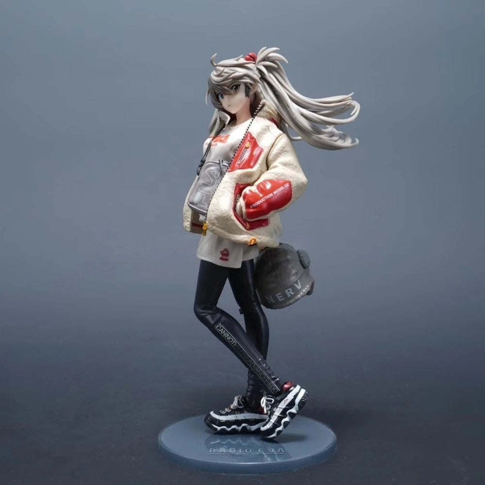 25cm Neon Genesis Evangelion Asuka Langley Soryu PVC Action Figure Statue Model Toy Gift