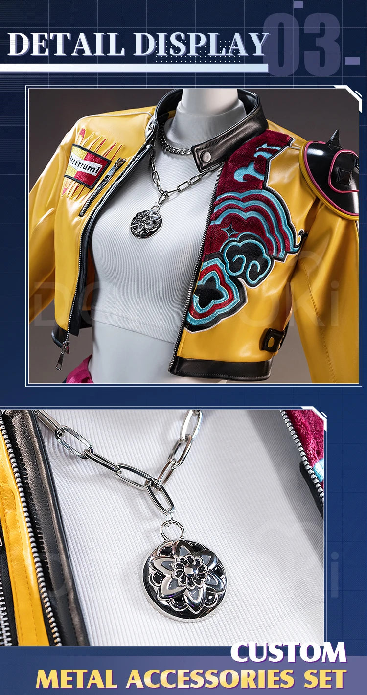 【Last Batch】Rumii Miraa Zoeyy Cosplay Costume Demon【XS-3XL】DokiDoki-SR Yellow Costume Zoeyy Rumii Cosplay Plus Size